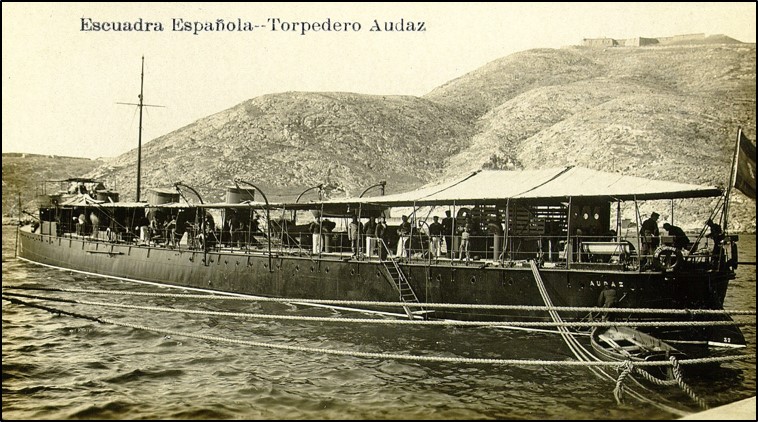 Former ‘Audaz’, a destroyer of torpedo boats.